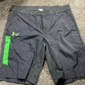 Under Armour Men's Gray and Green Shorts